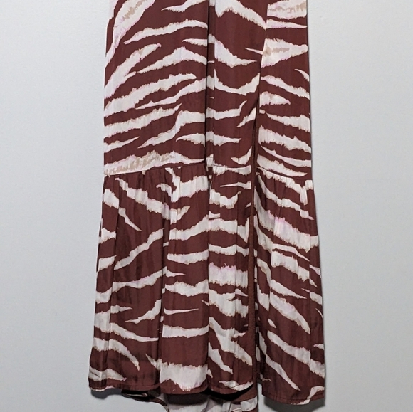 NWT Paige Dresses Jade Halter Zebra Stripe Animal Print Midi Dress Size XS - Picture 15 of 15